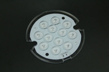 عدسة LED مستديرة متعددة العدسات / 3030 ضوء السقف LED عدسة زجاجية