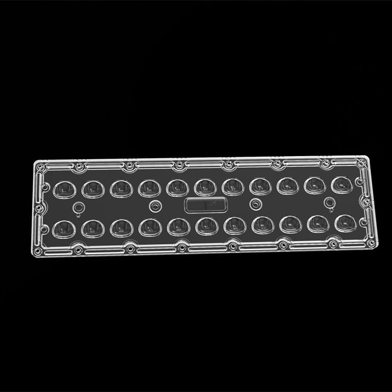 عدسة ضوء الشارع LED المستطيلة SMD7070 عدسة 22IN1 TYPE4S عدسة LED عالية الطاقة