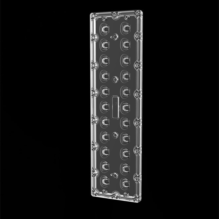 عدسة ضوء الشارع LED المستطيلة SMD7070 عدسة 22IN1 TYPE4S عدسة LED عالية الطاقة