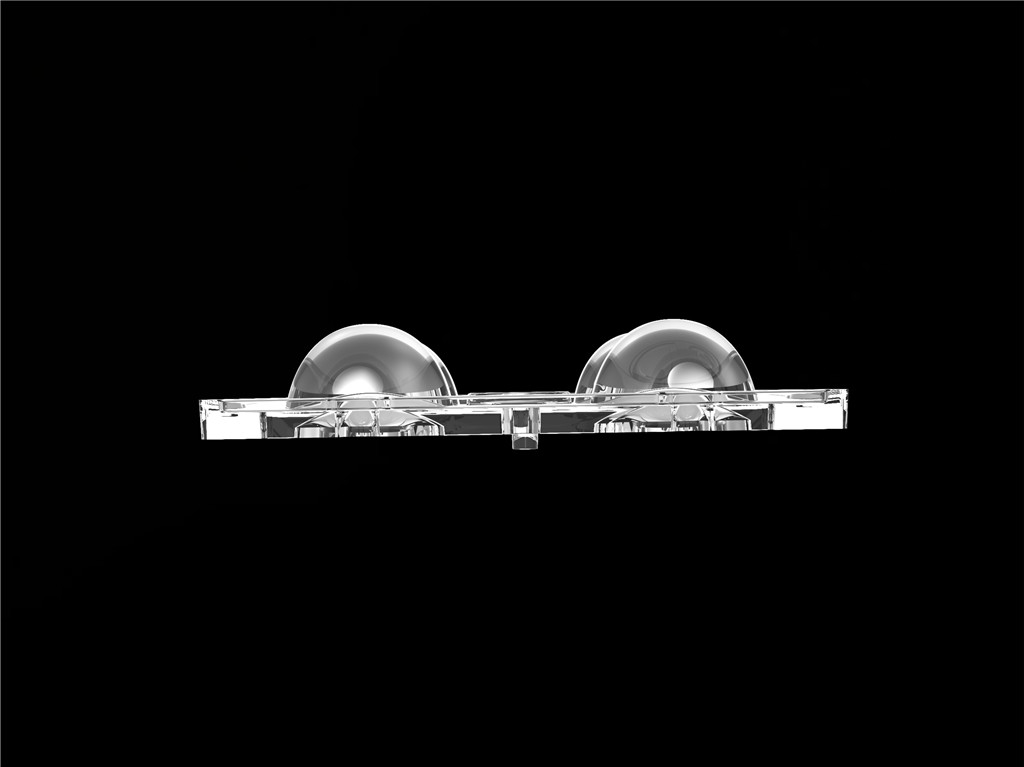 50 * 50mm 60 درجة 4 في 1 عدسة ضوء LED مواد الكمبيوتر الخاصة بإضاءة الفيضانات SMD7070 / 5050/4 * 3030 LED