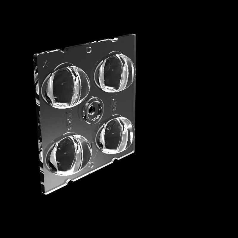 50 * 50mm High Transmittance LED Street Light Module مع 4IN1TYPEII،ME1 نوع العدسة وشرائح SMD5050 LED