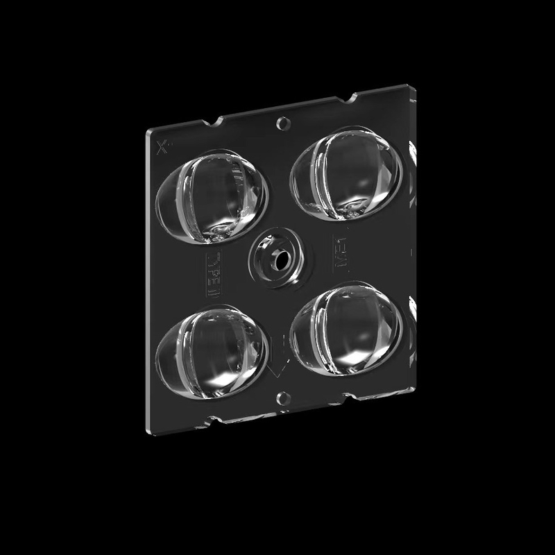 50 * 50mm High Transmittance LED Street Light Module مع 4IN1TYPEII،ME1 نوع العدسة وشرائح SMD5050 LED
