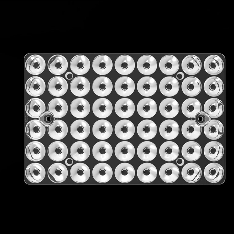54IN1 30 درجة الضوء الخارجي 3030 عدسة LED الكمبيوتر Led Optics للضوء الملاعب / مصابيح الموقع L144 * W94mm