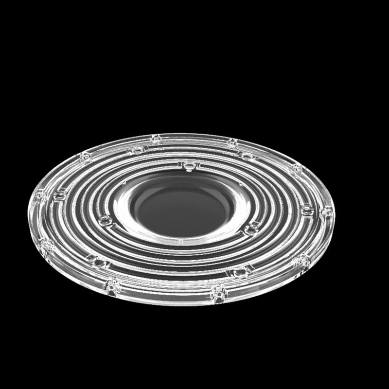 φ235mm UFO مستديرة العدسة الضوئية العالية 100W 150W 3030 مصباح التعدين المصباح 90 درجة العدسة الضوئية