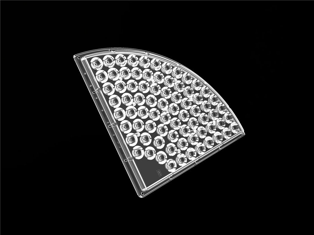 76 في 1 العدسات البصريات LED لارتفاع خليج ضوء 90 درجة زاوية الشعاع