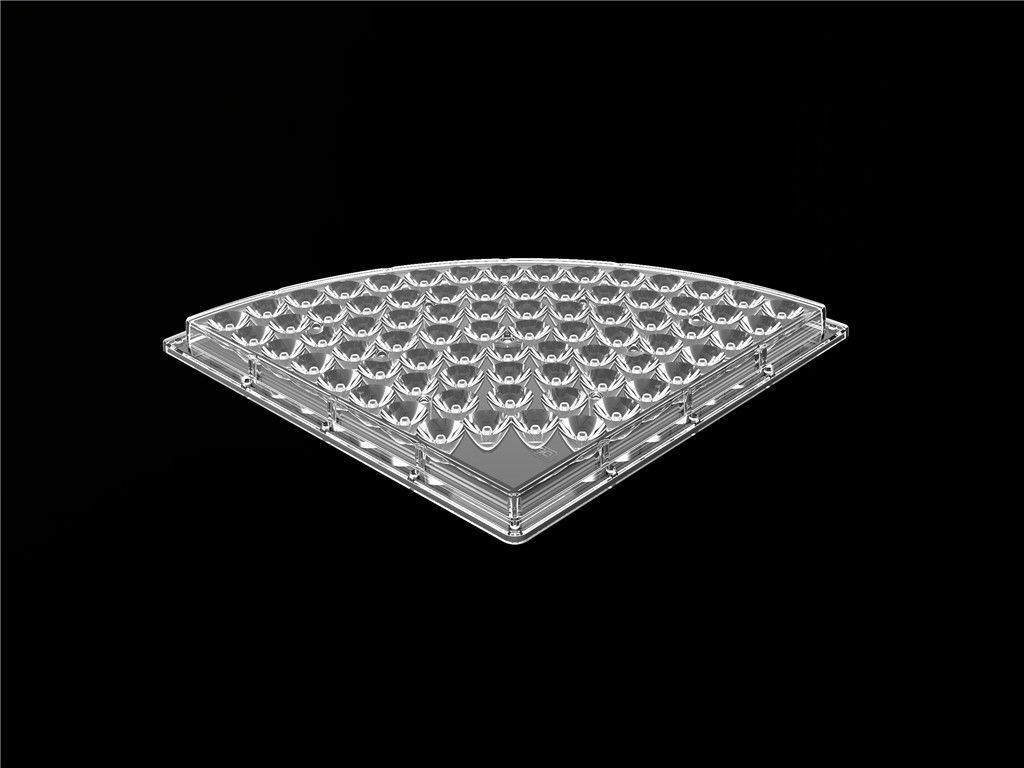 76 في 1 العدسات البصريات LED لارتفاع خليج ضوء 90 درجة زاوية الشعاع