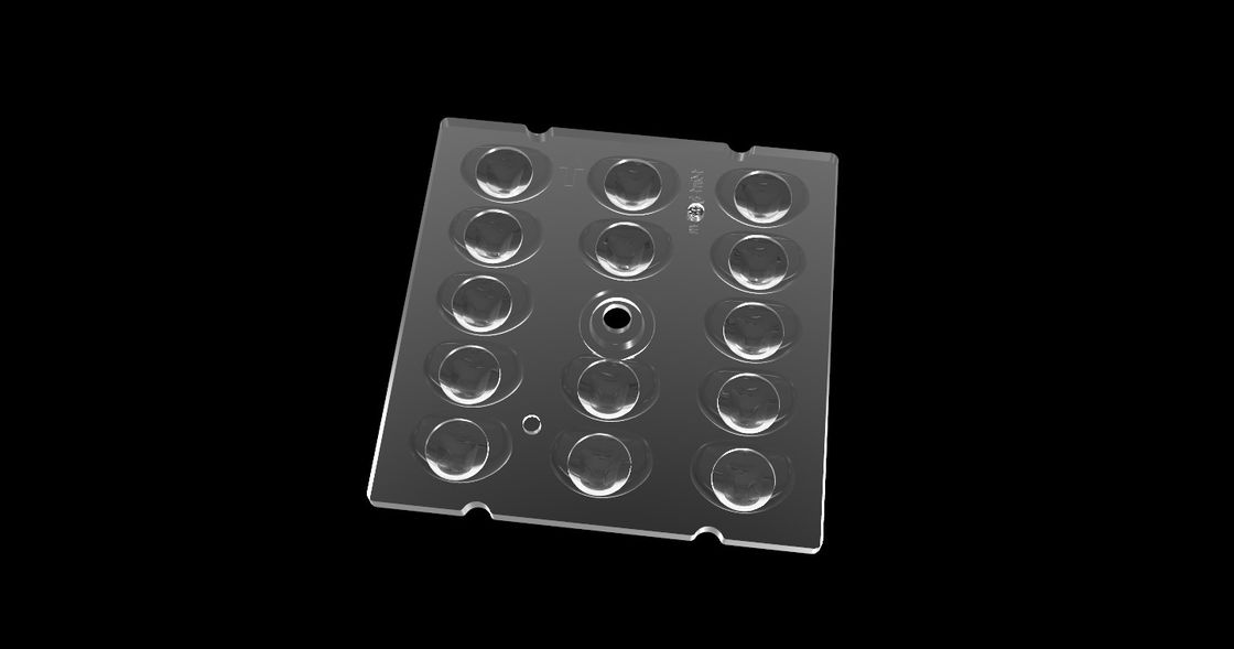 TYPE 3 Street Light Square LED Lens ، بصريات توزيع الضوء الحر لإضاءة LED
